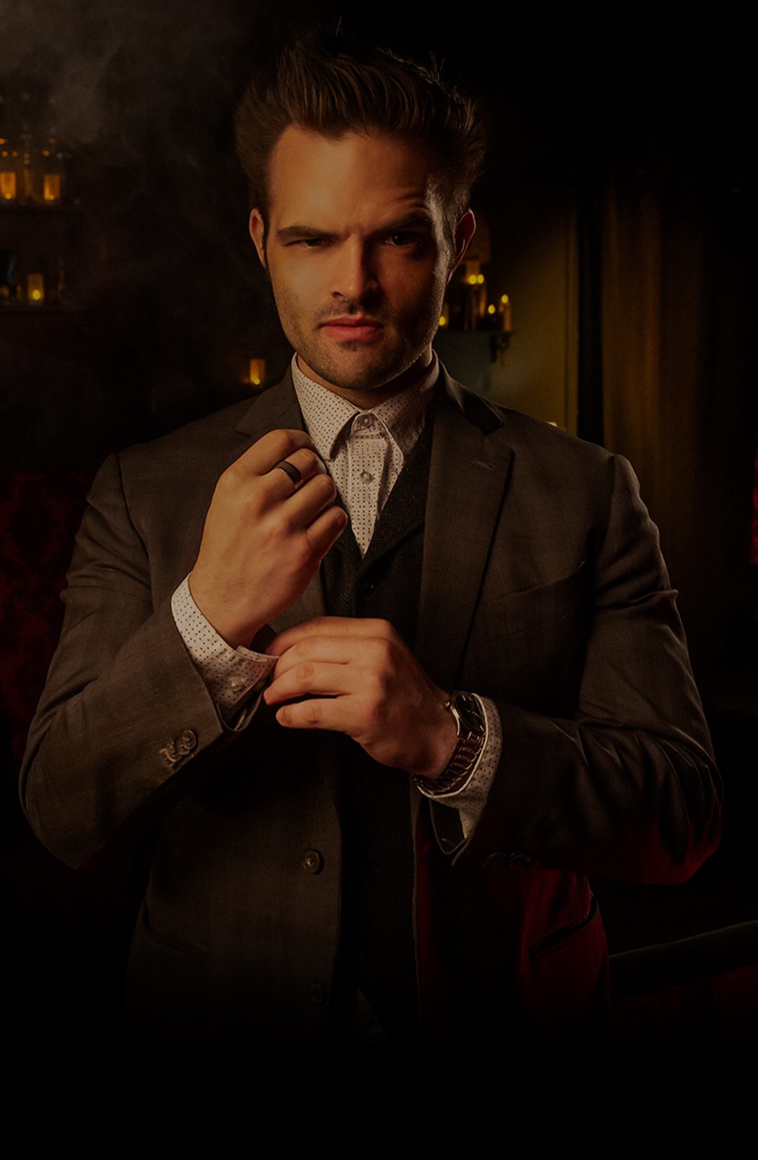 Performer in a dimly lit speakeasy — Ghost Stories